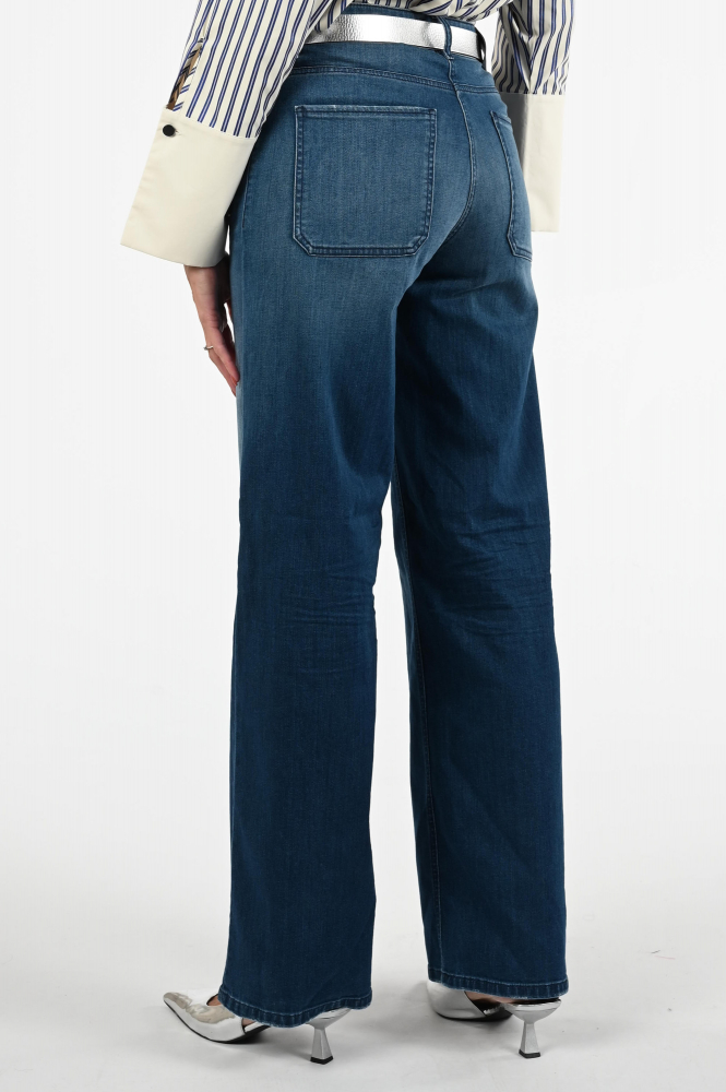 Cambio Aimee pocket Jeans Blauw