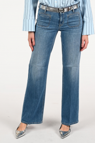 Cambio Tess wide leg 9150 Blauw