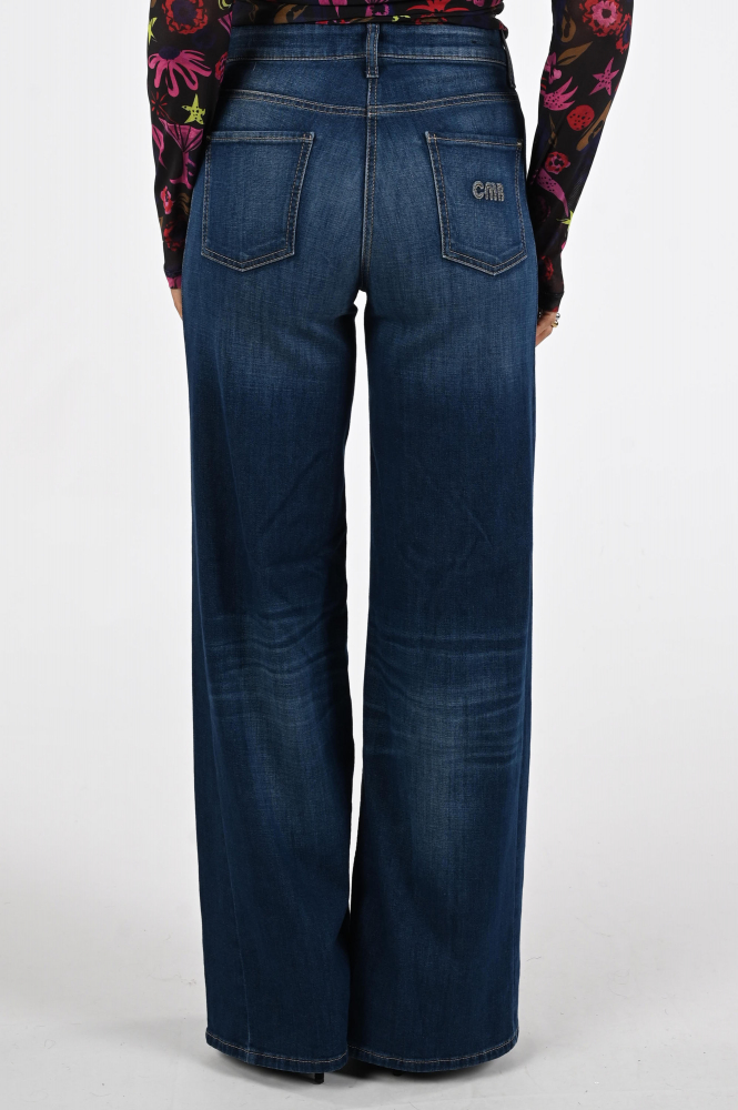 Cambio Palazzo 9150 Jeans Blauw