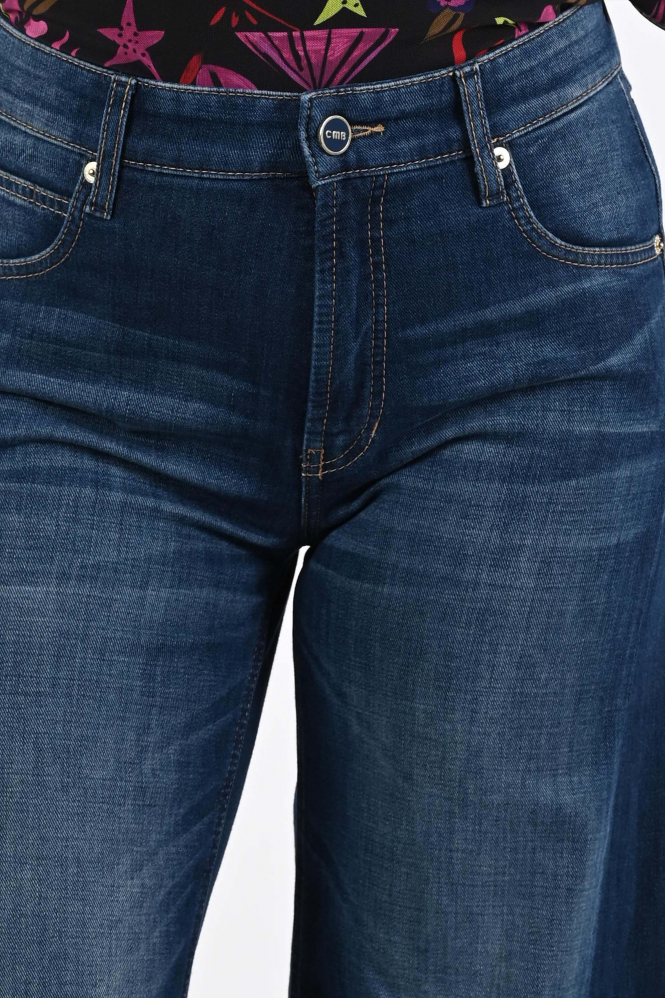 Cambio Palazzo 9150 Jeans Blauw