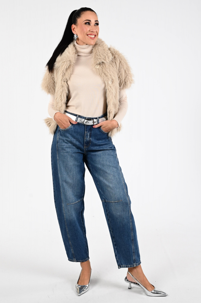 Rosner Mara Barrel 391 Jeans Blauw