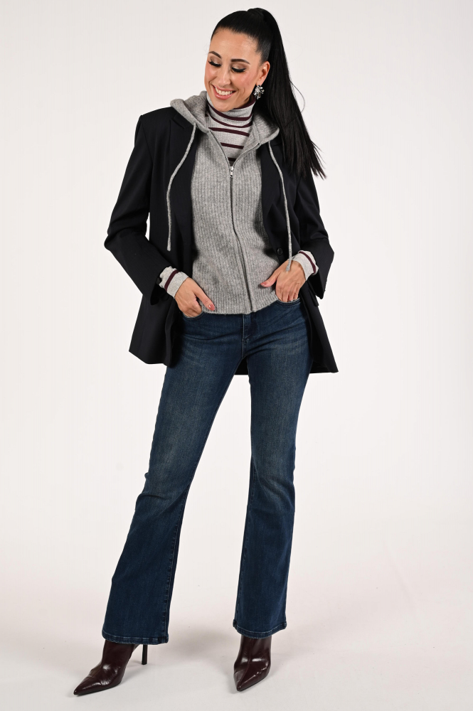 Florèz Bodine Flared Jeans Blauw