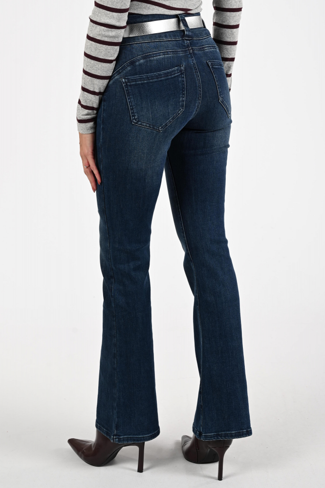 Florèz Bodine Flared Jeans Blauw