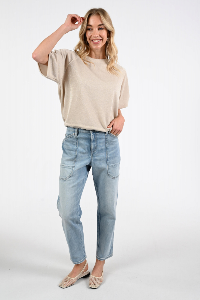 Mac Iowa baggy 0333L Jeans Blauw