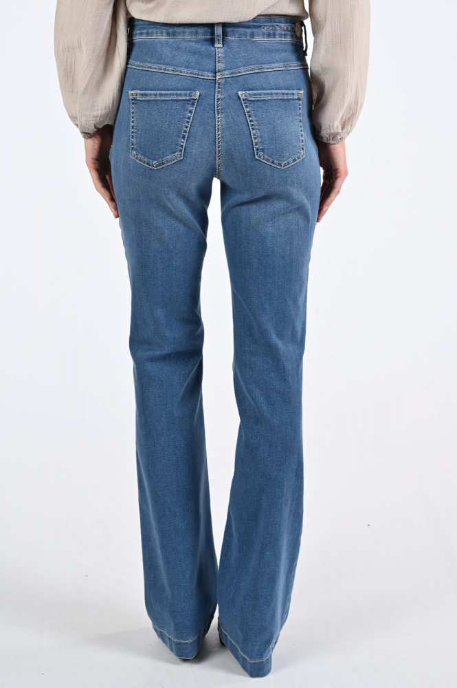 Mac Dream boot long Jeans Blauw