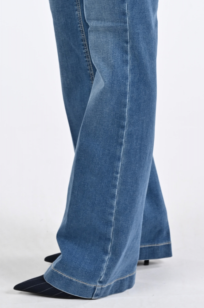Mac Dream boot long Jeans Blauw