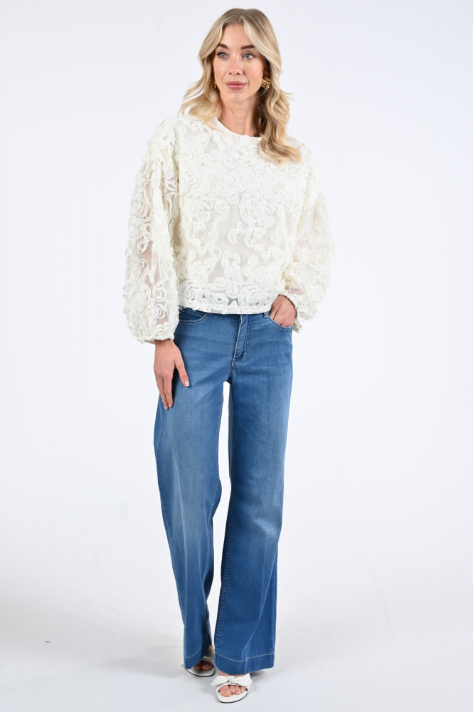 Mac Dream wide 351L Jeans Blauw