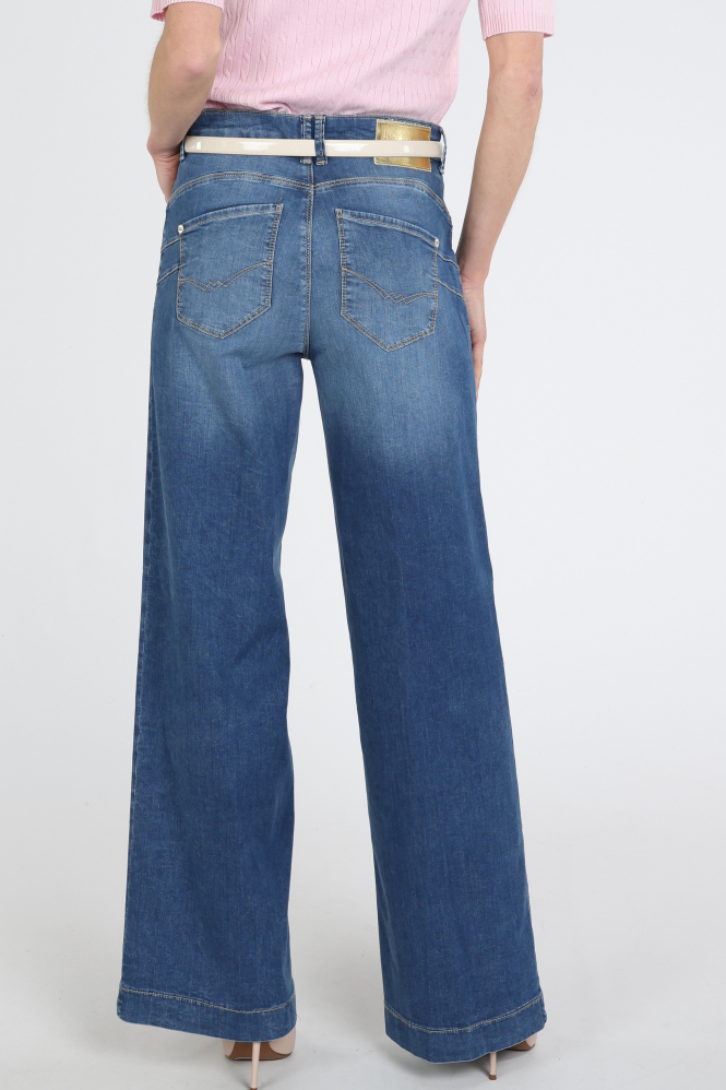 Mac Rich palazzo Jeans Blauw