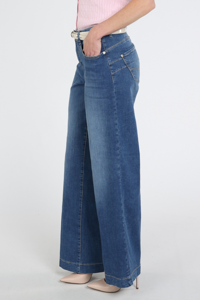 Mac Rich palazzo Jeans Blauw