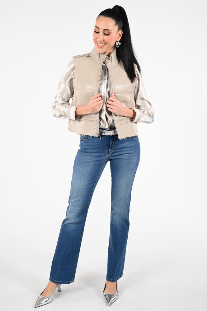 Cambio Paris Flared Jeans Blauw