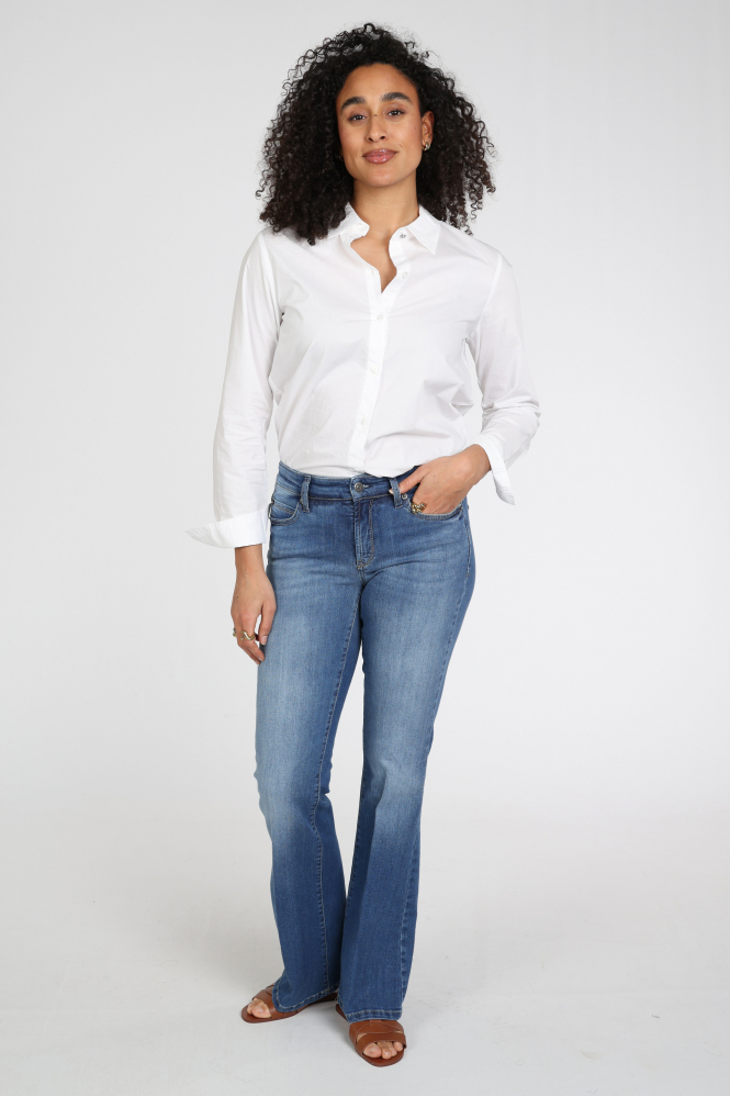 Cambio Paris flared Jeans Blauw