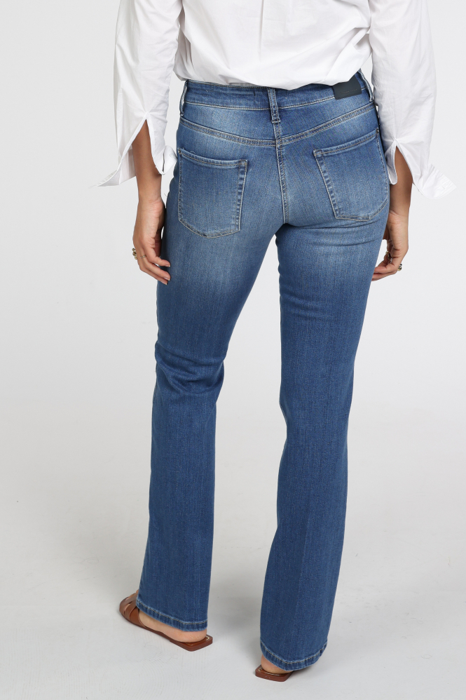 Cambio Paris flared Jeans Blauw