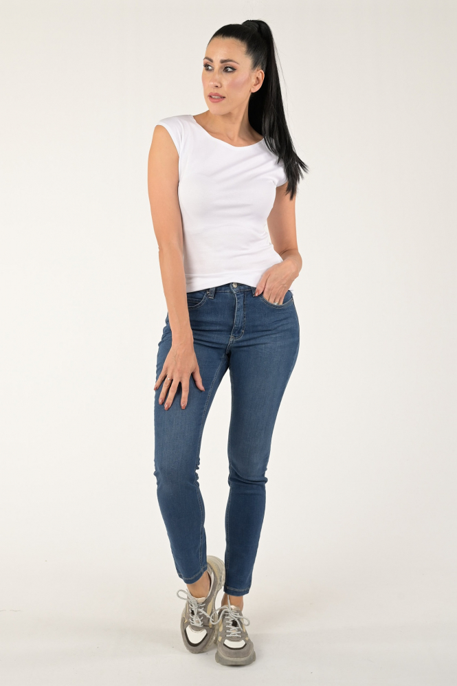 Mac Dream Skinny Jeans Blauw