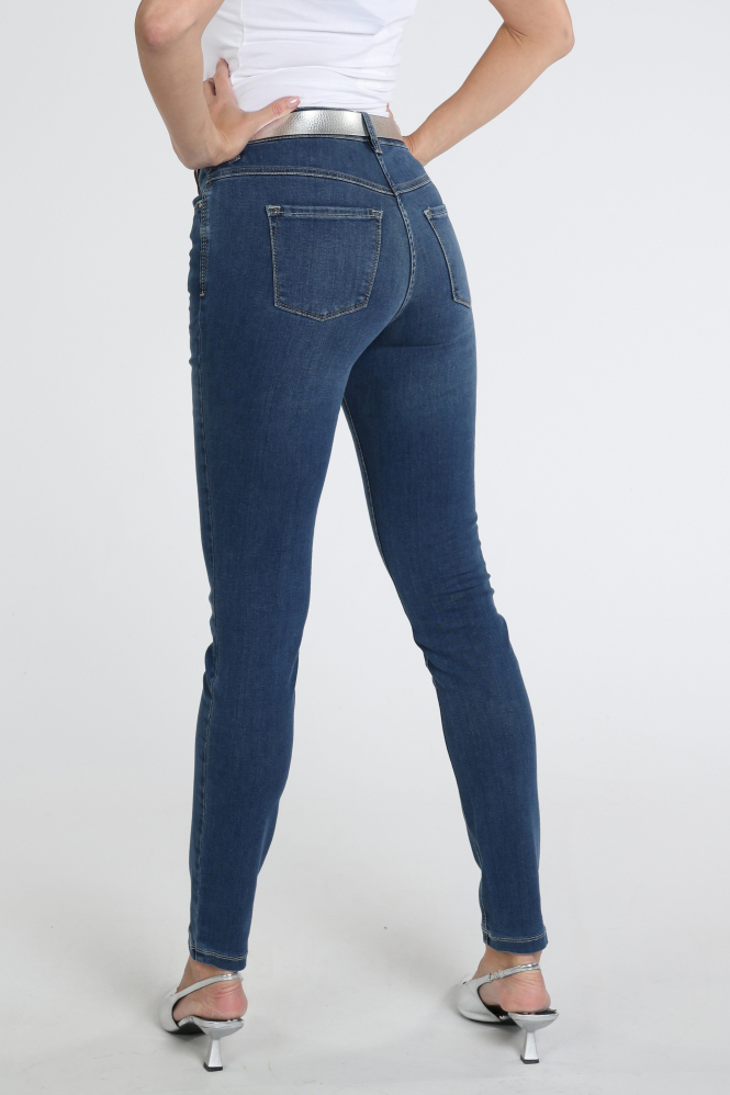 Mac Dream Skinny Jeans Blauw