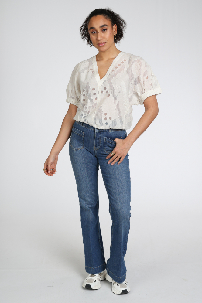 Rosner Audrey Bootcut Jeans Blauw