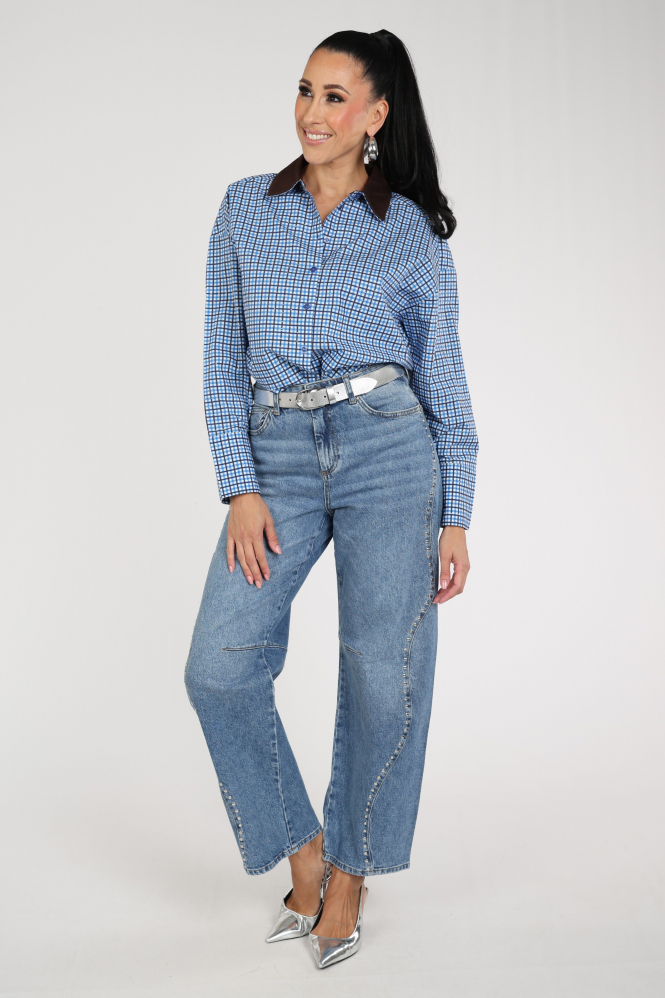 Pom Amsterdam SP9712 Jacky Jeans Blauw