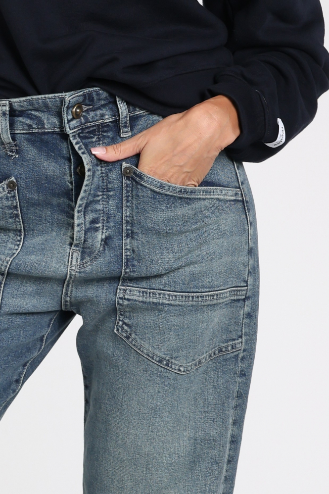 Mac Baggy 0361L Jeans Blauw