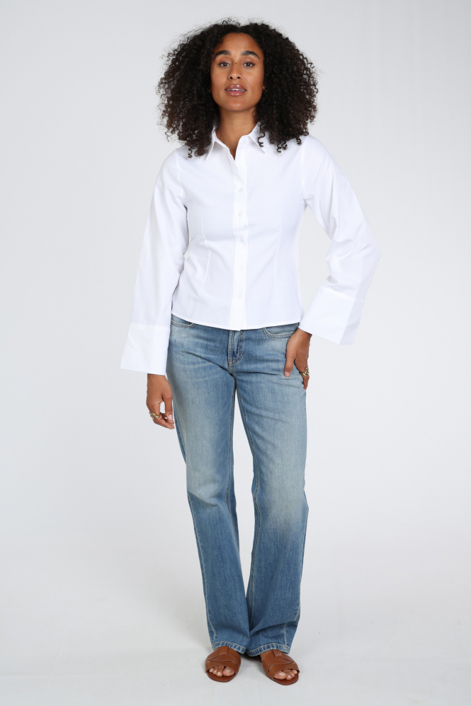 Cambio Gini long 9103x14200 Jeans Blauw