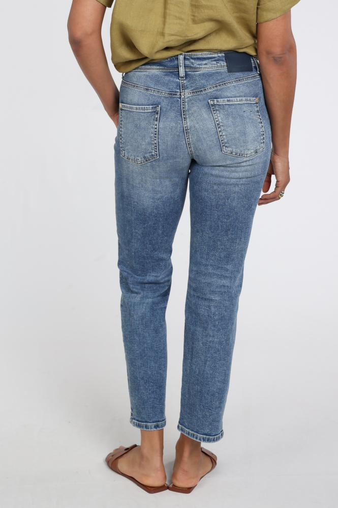 Cambio Piper short Jeans Blauw