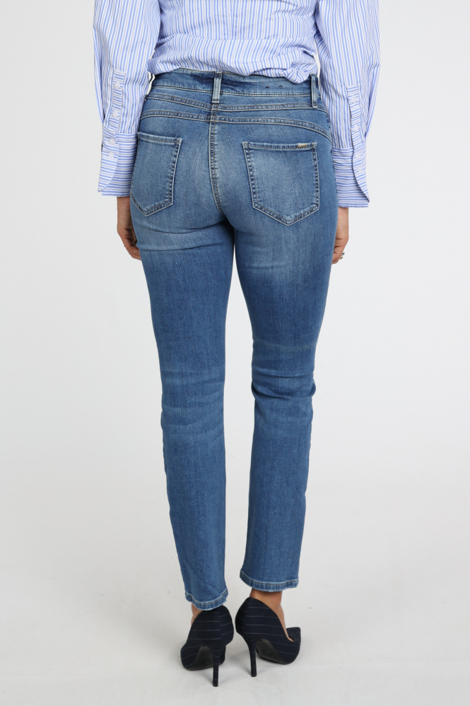Cambio parla seam 9128 0053 15 Jeans Blauw