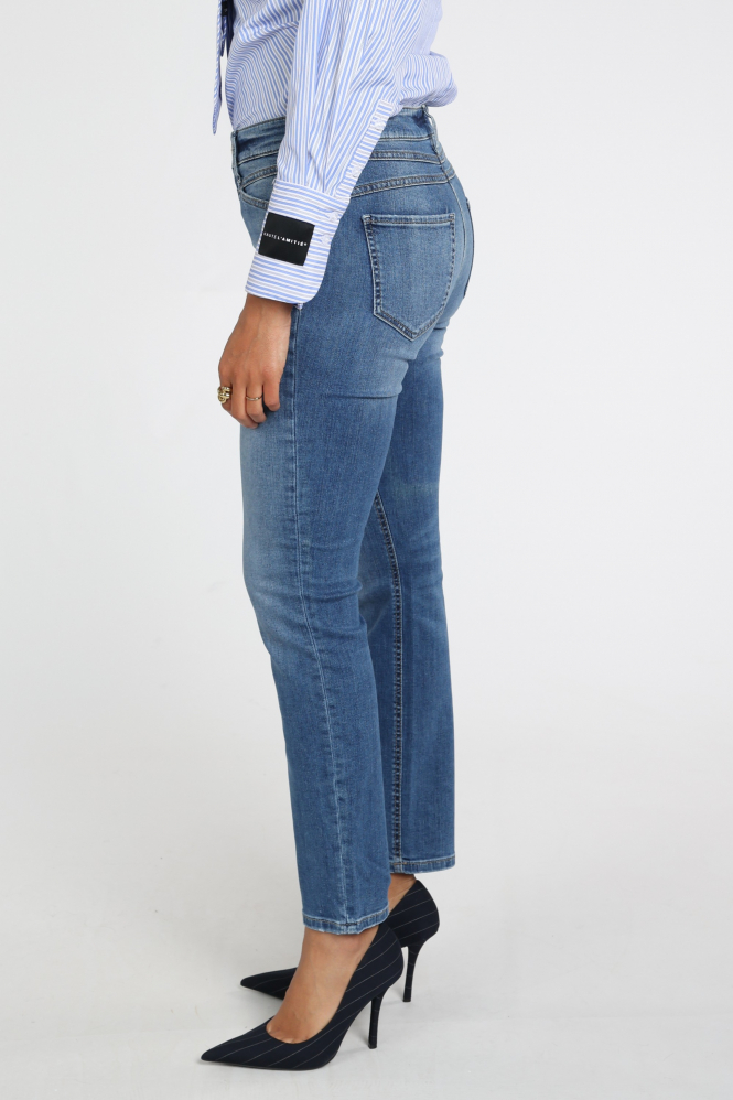 Cambio parla seam 9128 0053 15 Jeans Blauw