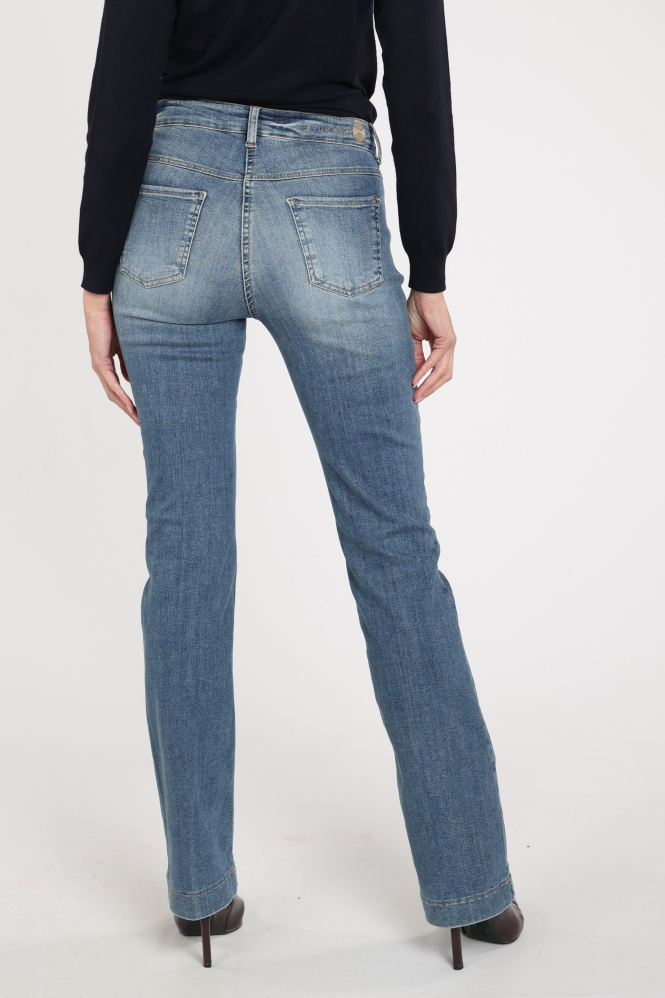 Mac Dream Boot 0358L Jeans Blauw