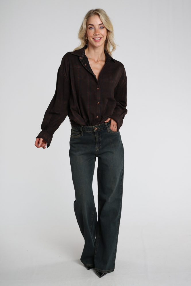 Florez sophie straight cr0016 Jeans Blauw
