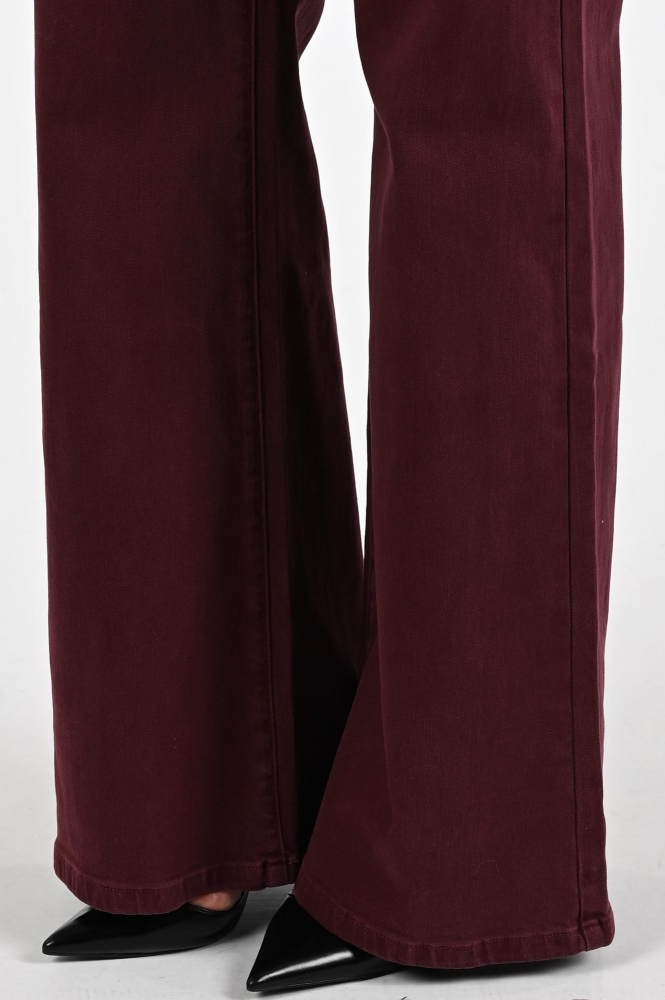 Floréz Ana Flared Pocket Jeans Paars