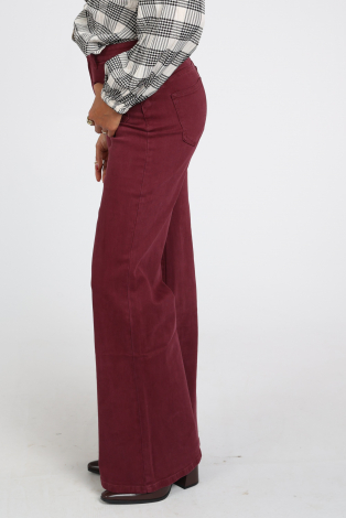 Florez ana flared pocket cr0103 Rood