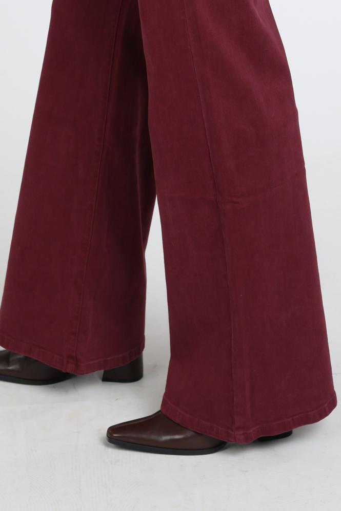 Florez ana flared pocket cr0103 Jeans Rood