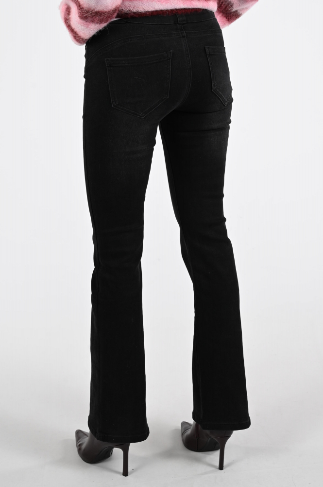 Florèz Bodine Flared Jeans Zwart