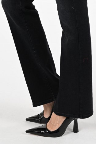 Cambio Paris Flared Zwart