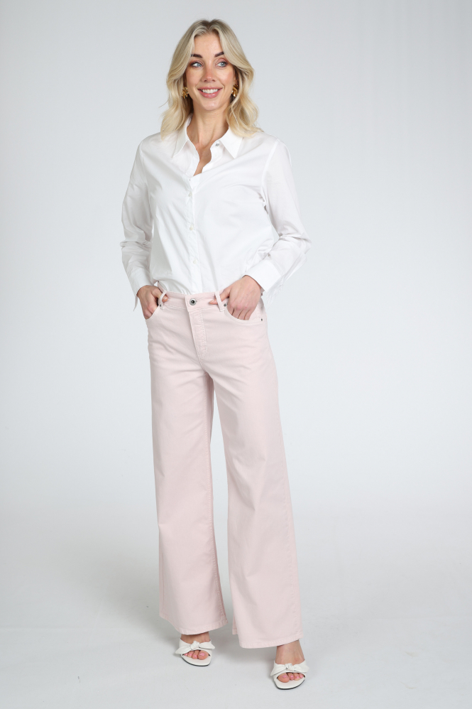 Rosner Audrey Wide Leg Palazzo  Jeans Roze