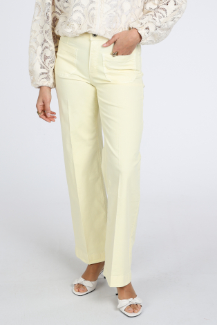 Rosner Audrey Wide Leg Pocket  Geel