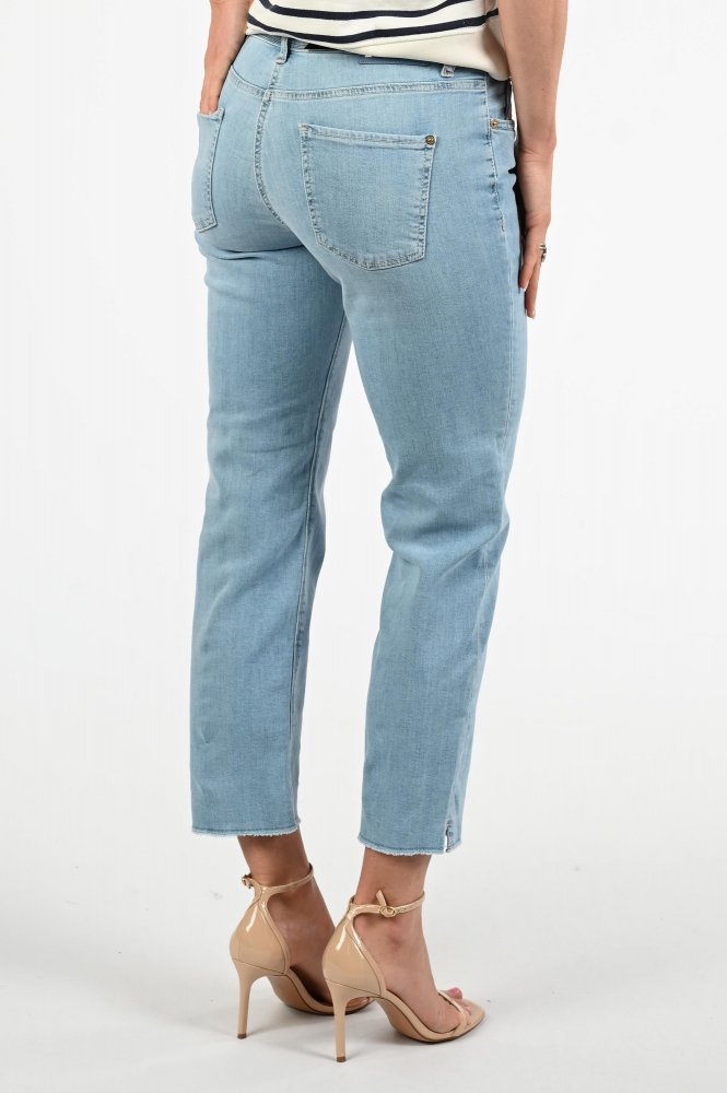 Cambio Piper Short Jeans Blauw