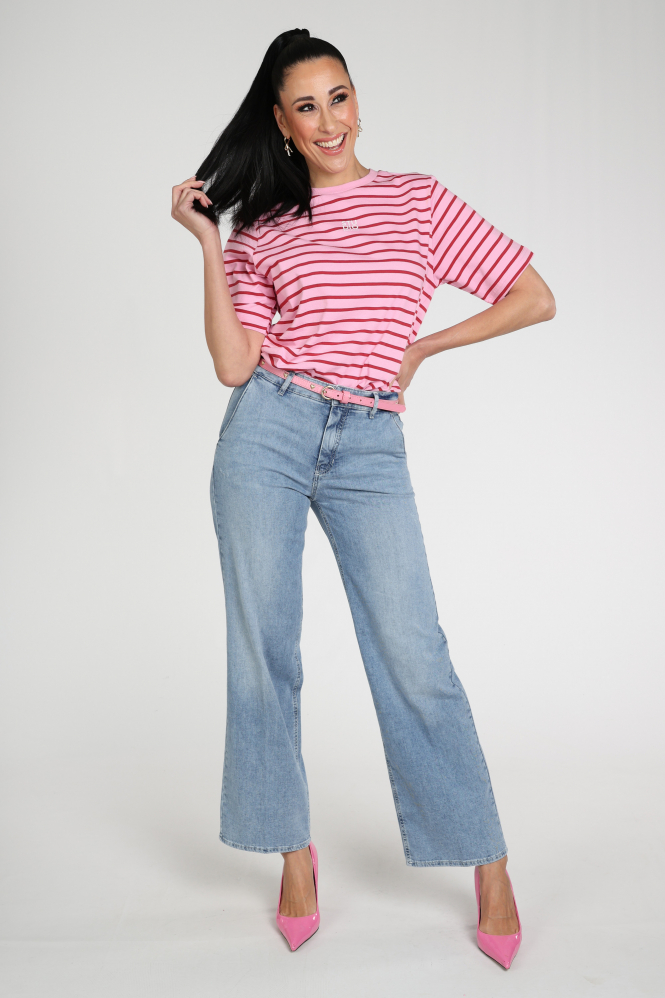 Rosner Audrey Wide Leg  Jeans Blauw