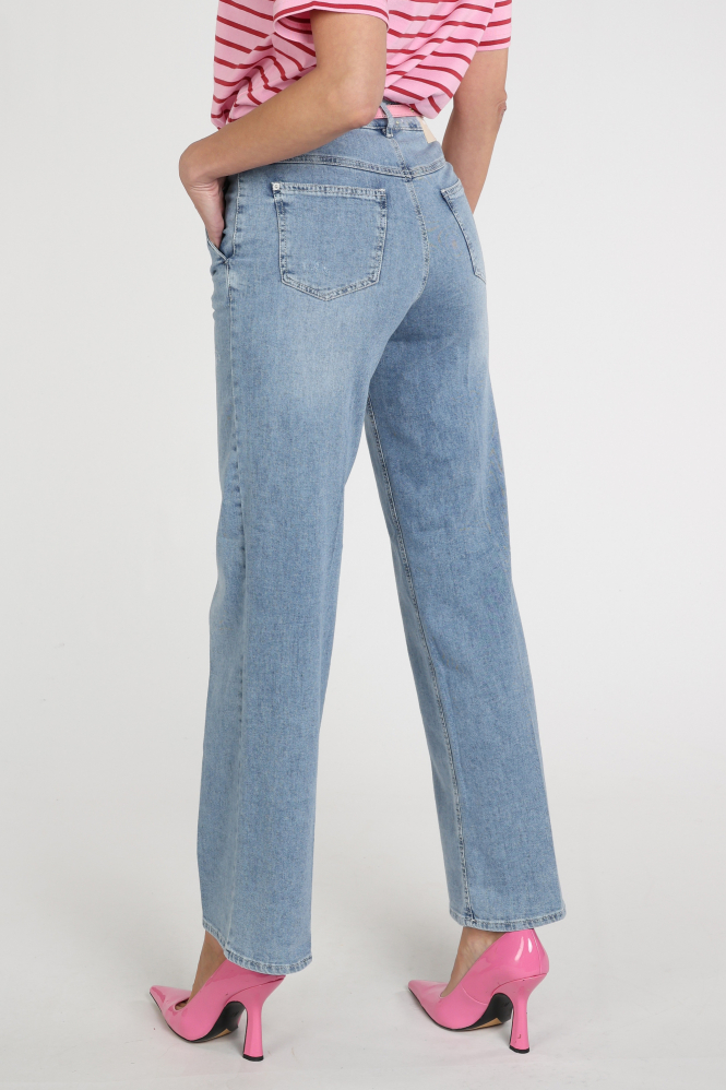 Rosner Audrey Wide Leg  Jeans Blauw