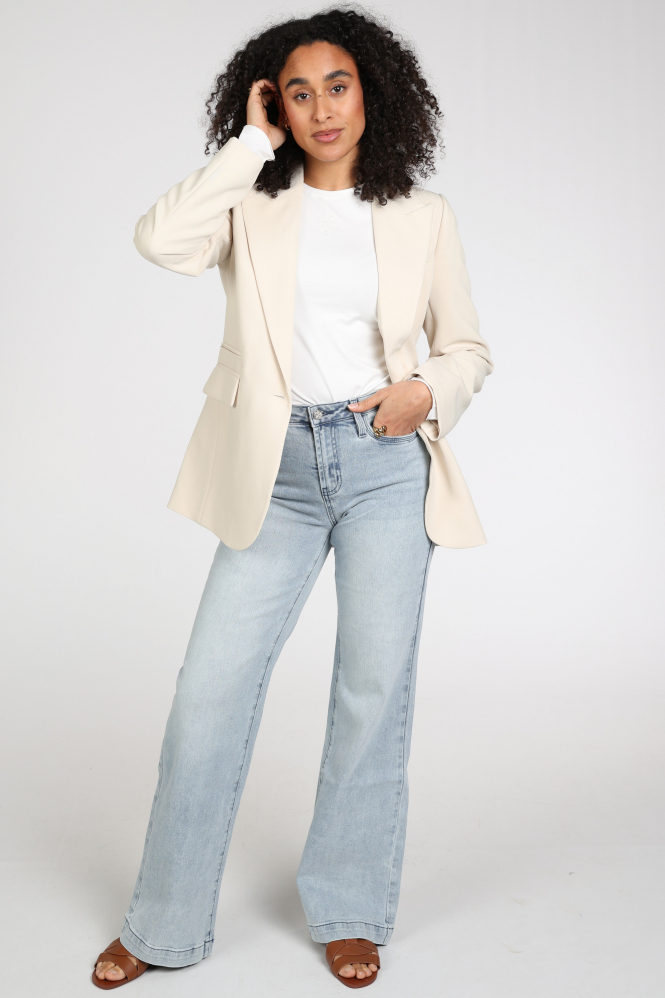 Florez sophie straight Jeans Blauw