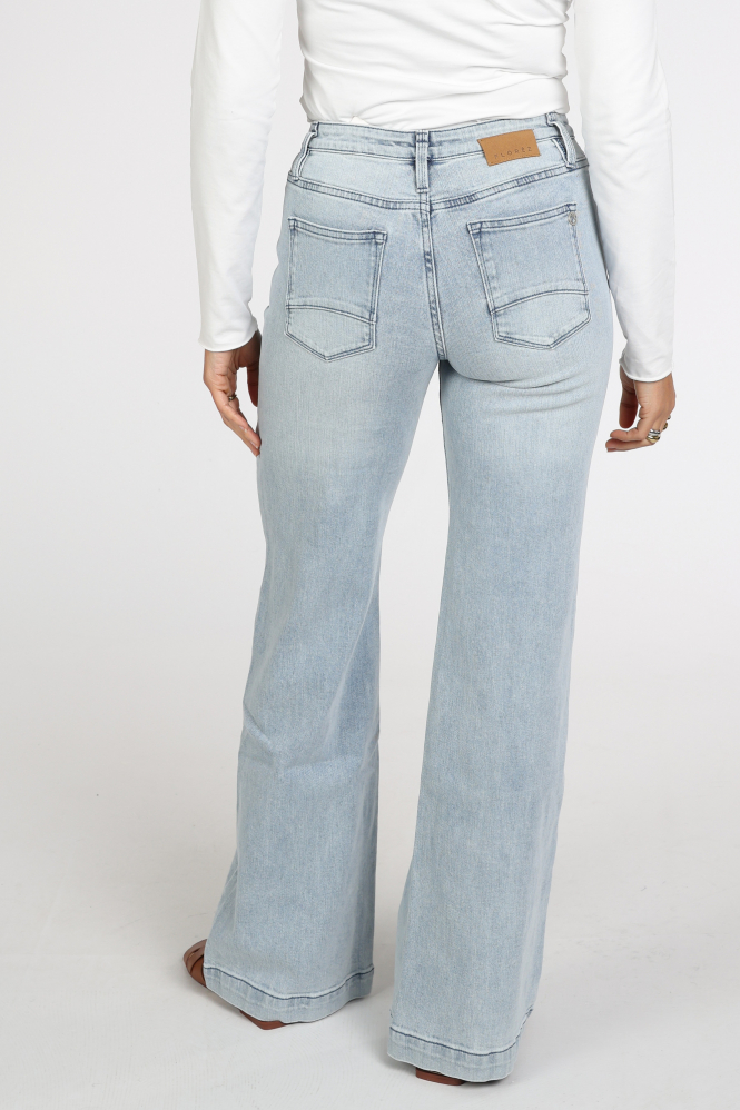 Florez sophie straight Jeans Blauw