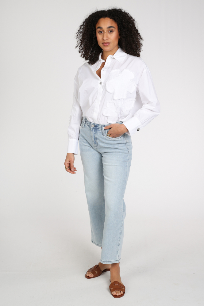 Florez sophie straight Jeans Blauw