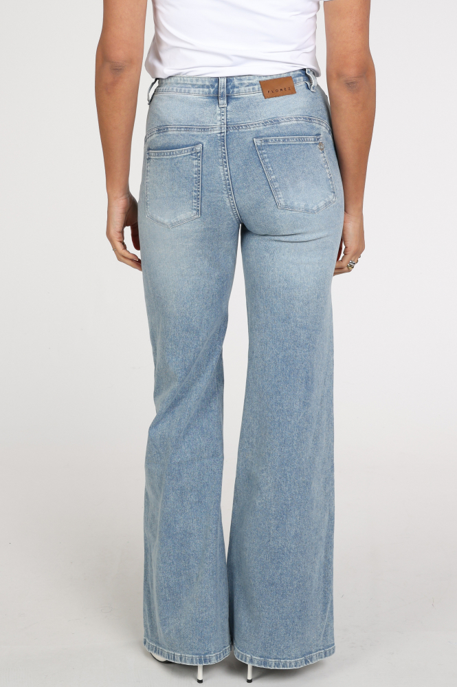 Florez ana flared Jeans Blauw