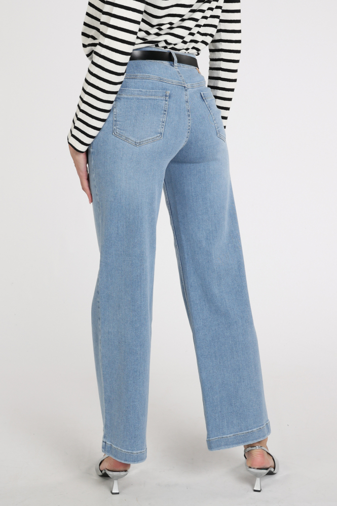 Rosner Audrey Wide Jeans Blauw