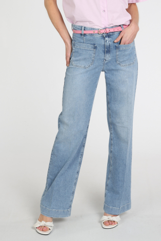 Rosner Audrey wide leg pocket Blauw