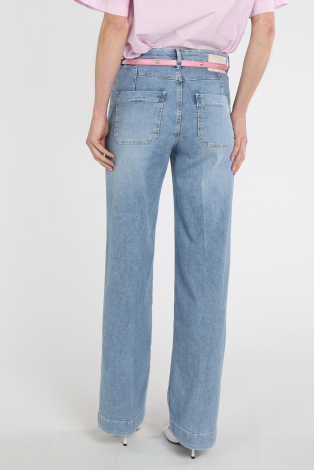 Rosner Audrey wide leg pocket Blauw