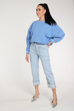 Mac Baggy Straght Blauw