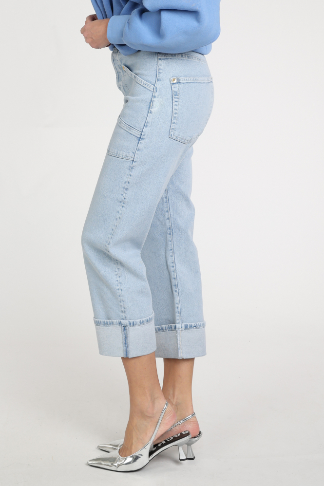 Mac Baggy Straght Jeans Blauw
