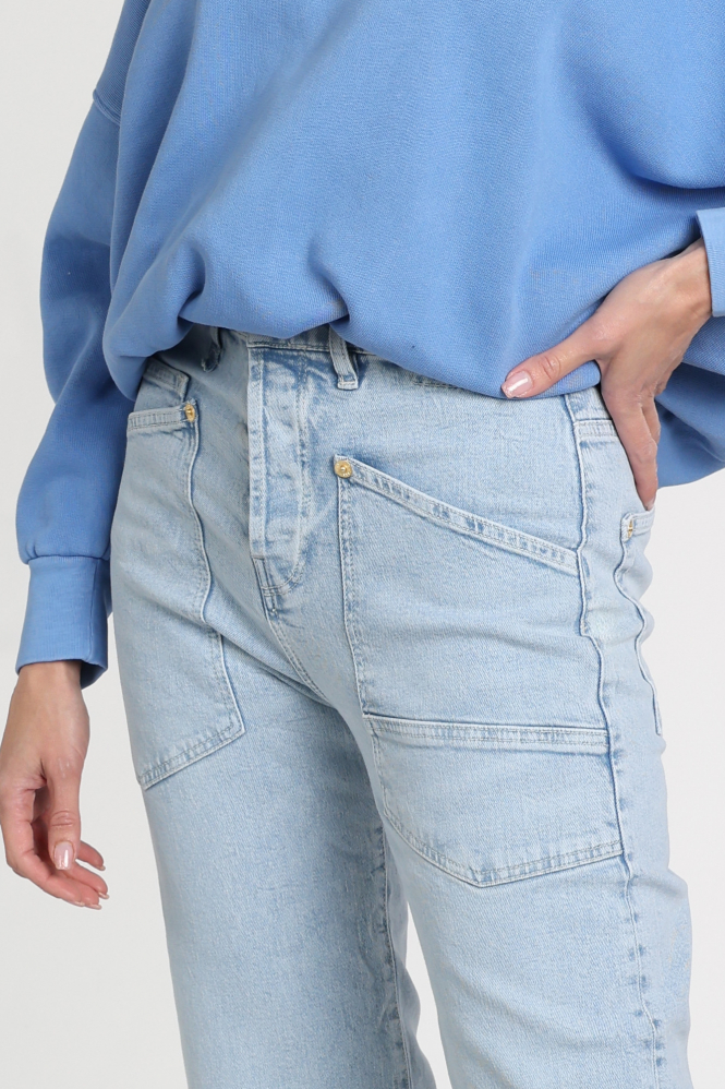 Mac Baggy Straght Jeans Blauw