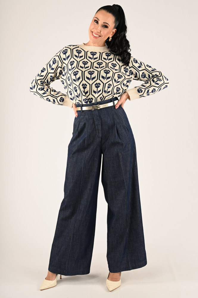 MaxMara fuxia Jeans Blauw