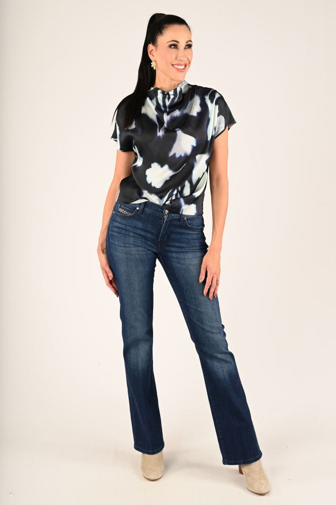 Cambio paris flared Jeans Blauw