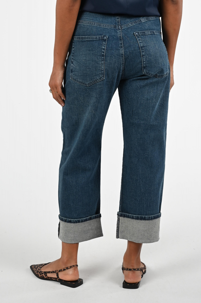 Mac Baggy glitter Jeans Blauw
